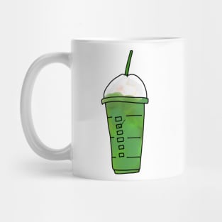 Green Iced Coffee Blended Drink Frappe Mug